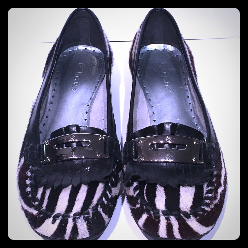 BCBG Zebra Calf-hair Loafers—FIERCE & FABULOUS!